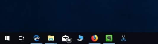 pin screen sketch snip to taskbar windows 10