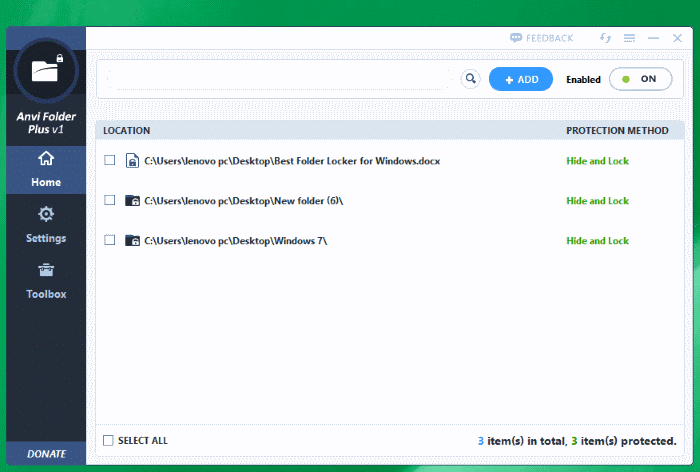 5 free folder locker for Windows 10