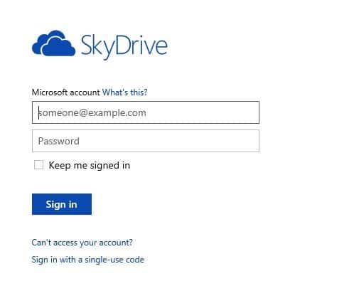 Access SkyDrive Without Microsoft Account In Windows 8.1 Step01