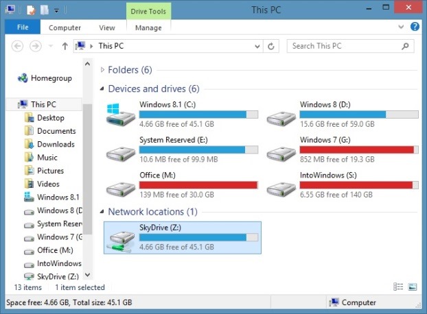 Access SkyDrive without Microsoft Account