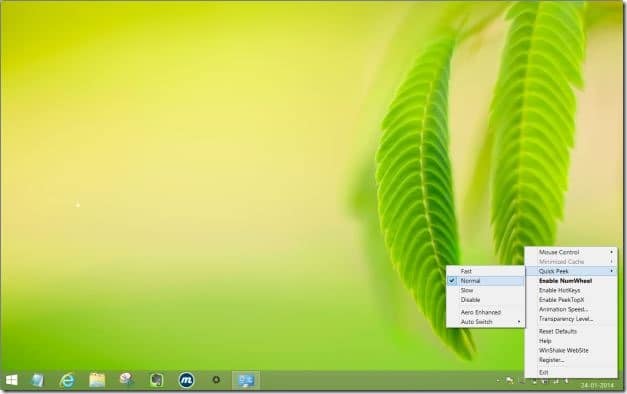 Access Start Screen Using Mouse Gesture