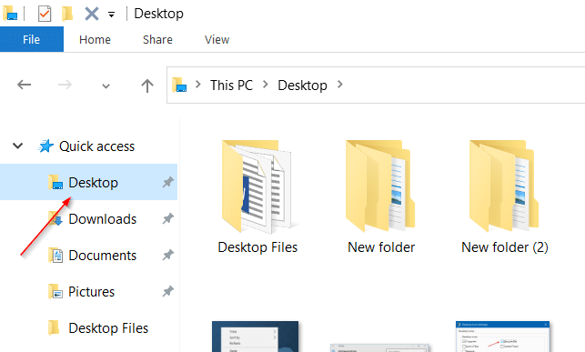 Access desktop icons, files in Windows 10 Tablet mode pic2