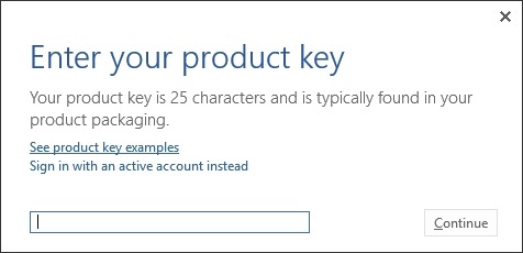 Activate Office 2013 Step1