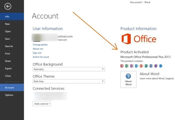 Activate Office 2013 Step5