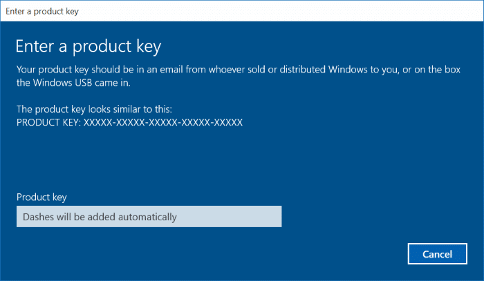 Activate Windows 10 using Windows 7, 8, 8.1 product key