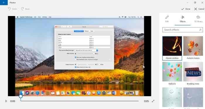 Add 3d effects to pictures using Photos app in Windows 10 pic2