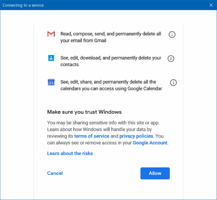 Add Gmail to Windows 10 Mail (3)