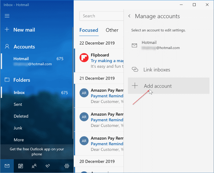 Add Gmail to Windows 10 Mail pic03