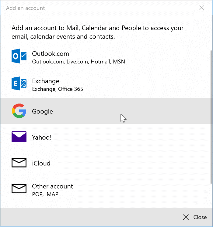 Add Gmail to Windows 10 Mail pic04