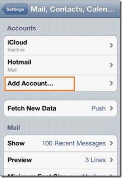 Add Outlook  to iPhone