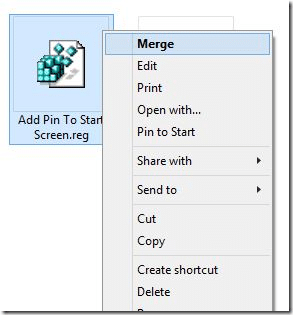 Add Pin to Start to All File Types in Windows 8.1 Step2
