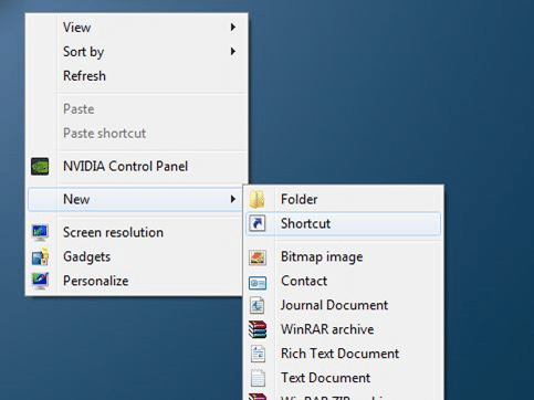 Add Run Command To Windows Taskbar Step02