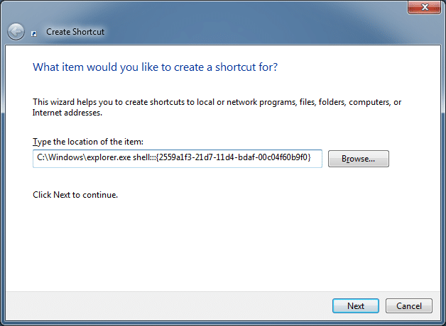 Add Run Command To Windows Taskbar Step03