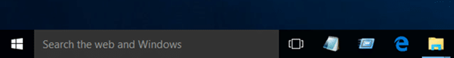 Add Run command to taskbar in Windows 10