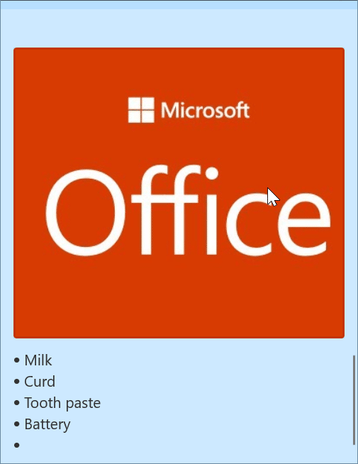 Add pictures to Sticky Notes in Windows 10 pic2