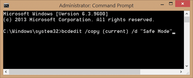 Add safe mode to Windows 10 boot menu step1