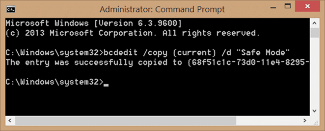 Add safe mode to Windows 10 boot menu step2