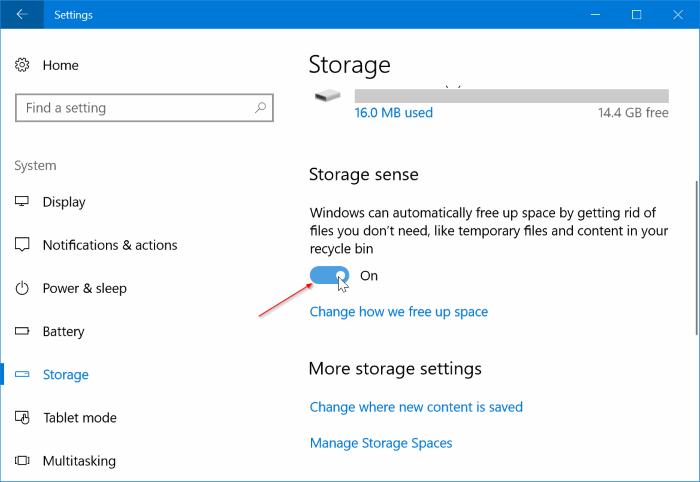 Automatically delete previous Windows installation files in Windows 10 pic1