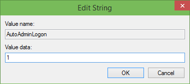 Automaticlly login in Windows 10 step9