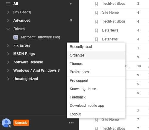 How To Backup Feedly Feeds To PC As OPML File
