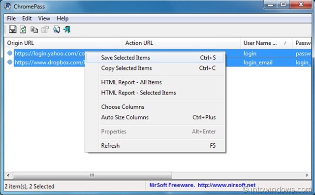 backup or export Google chrome passwords Windows