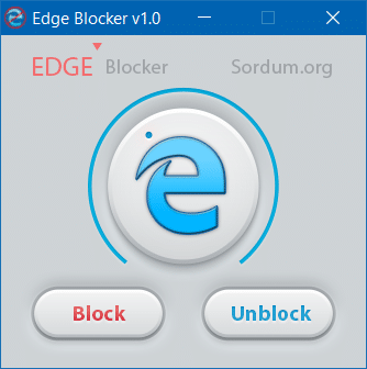 Block Edge in Windows 10