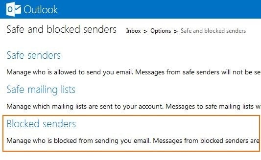 Block Email Address In Outlook Step3