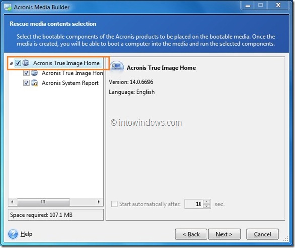 Boot Acronis True Image from USB Flash Drive Step3