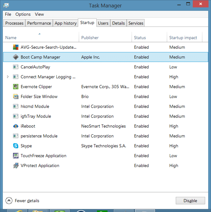 Boot Camp Icon missing from taskbar system tray step04