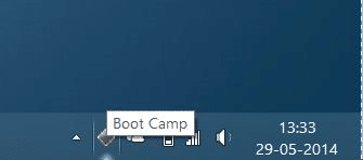 Boot Camp Icon missing from taskbar system tray step