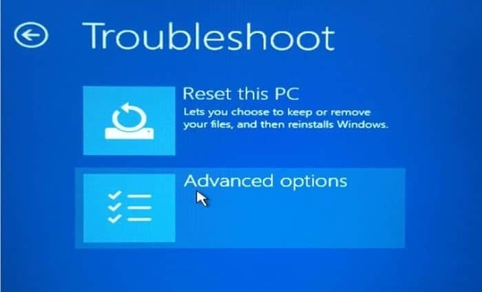 Boot Windows 10 in safe mode from recovery drive step4