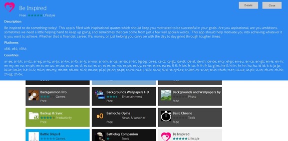 Browse Windows 8 App Store Online