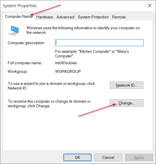 Change Computer Name in Windows 10 pic3