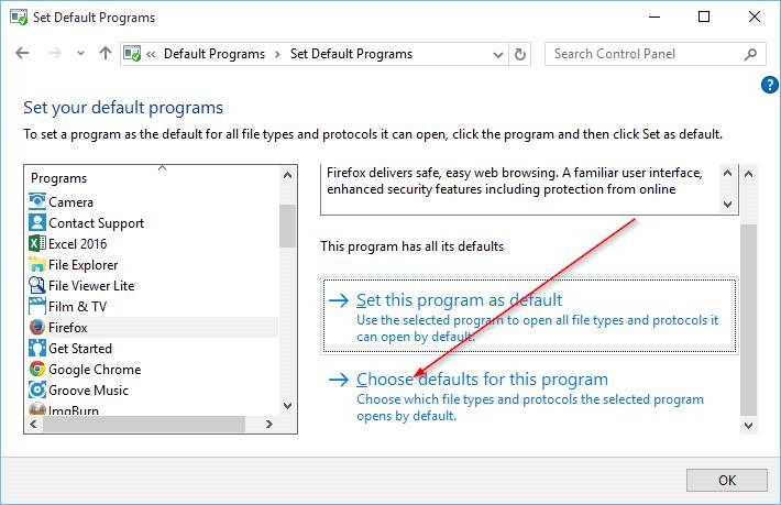 Change Default Browser In Windows 10 step9