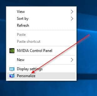 Change Desktop background Windows 10 step1
