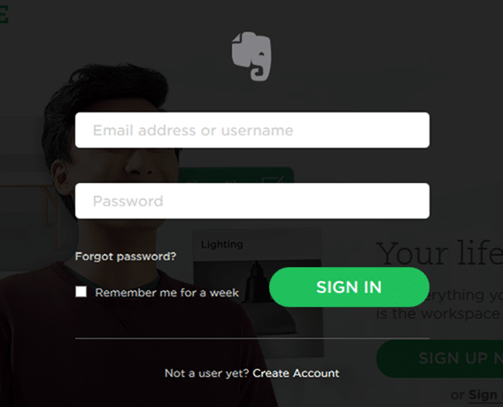 Change Evernote Background Color Step1