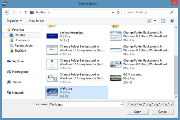 Change Folder Background In Windows 8.1 Using WindowBlinds Step7