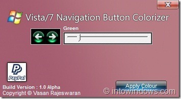Change Navigation Button Color In Windows 7