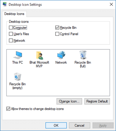 Change Recycle Bin Icon in Windows 10 step3