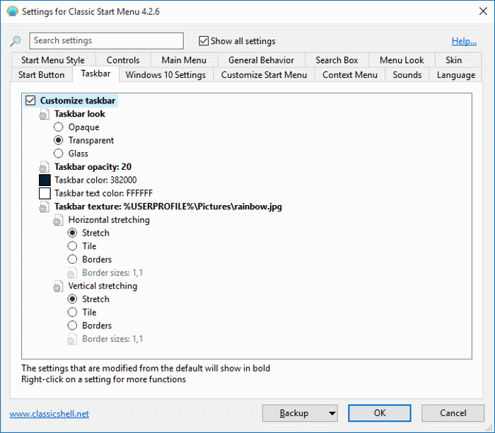 Change Taskbar Background Picture in Windows 10 step3