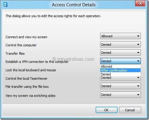 Change TeamViewer Access Control Settings Step2