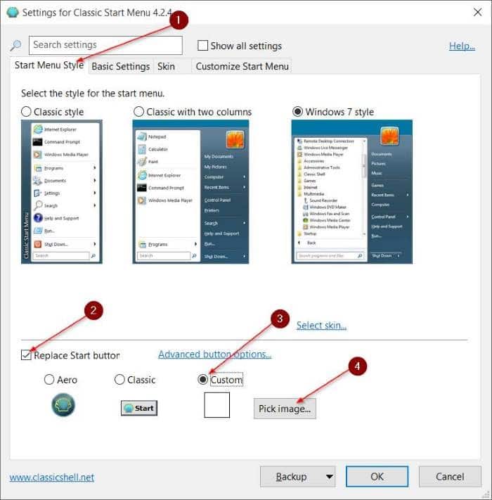 Change The Start button in Windows 10 pic4