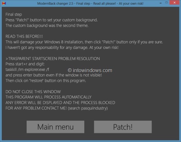 Change Windows 8 Start Screen Background Step5