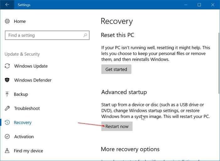 Change boot order in Windows 10 (02)