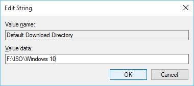 Change default download location in Microsoft Edge step5