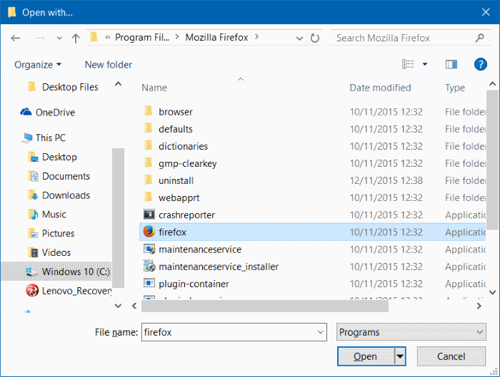 Change the default PDF reader in Windows 10 step4