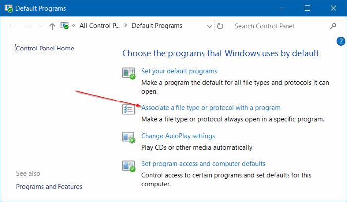 Change the default PDF reader in Windows 10 step6