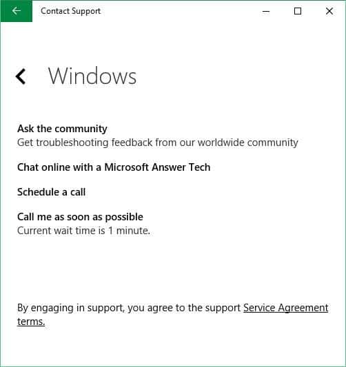 Chat with Microsoft support Windows 10 picture4