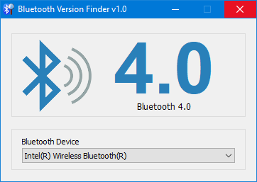 check bluetooth version in windows 10