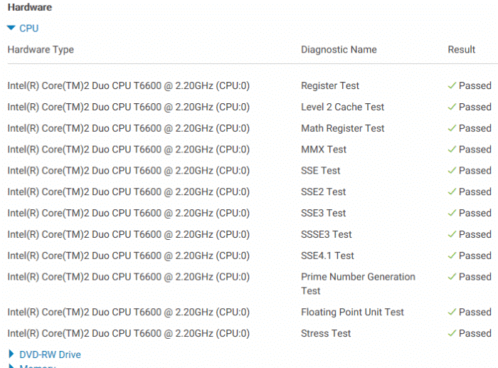 Check Dell PC for CPU, RAM, SSD Errors (10)